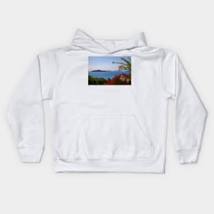 Greece. Islands in Flowers. Kids Hoodie